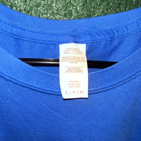 Charms Blow Pop Black Ice Blue Shirt XL Gildan tag Snack Tees Candy Lolipop - Picture 4 of 4